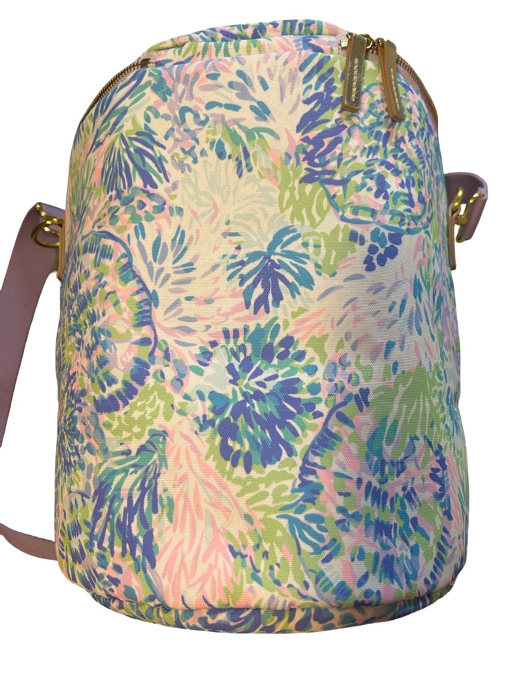 Lilly Pulitzer Pastel Floral Cooler with Gold Logo - Picture 3 of 3
